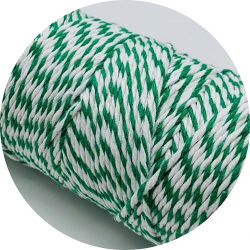 10yards 2mm 100% Cotton Rope Colorful Twisted String Cotton Cords Rope For Home Decor Handmade Christmas DIY Gift Wrap