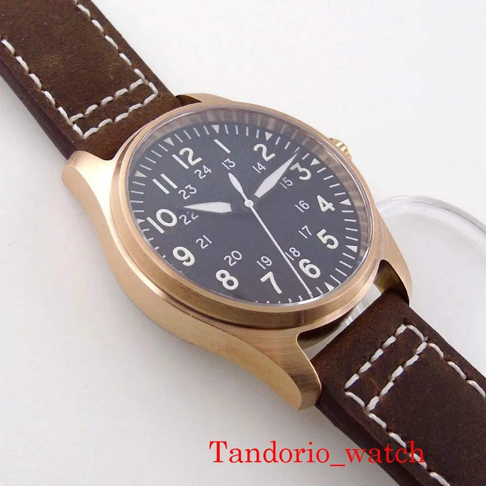 Tandorio-ブロンズ製の自動巻き時計nh35a,頑丈なTubn8,200m防水