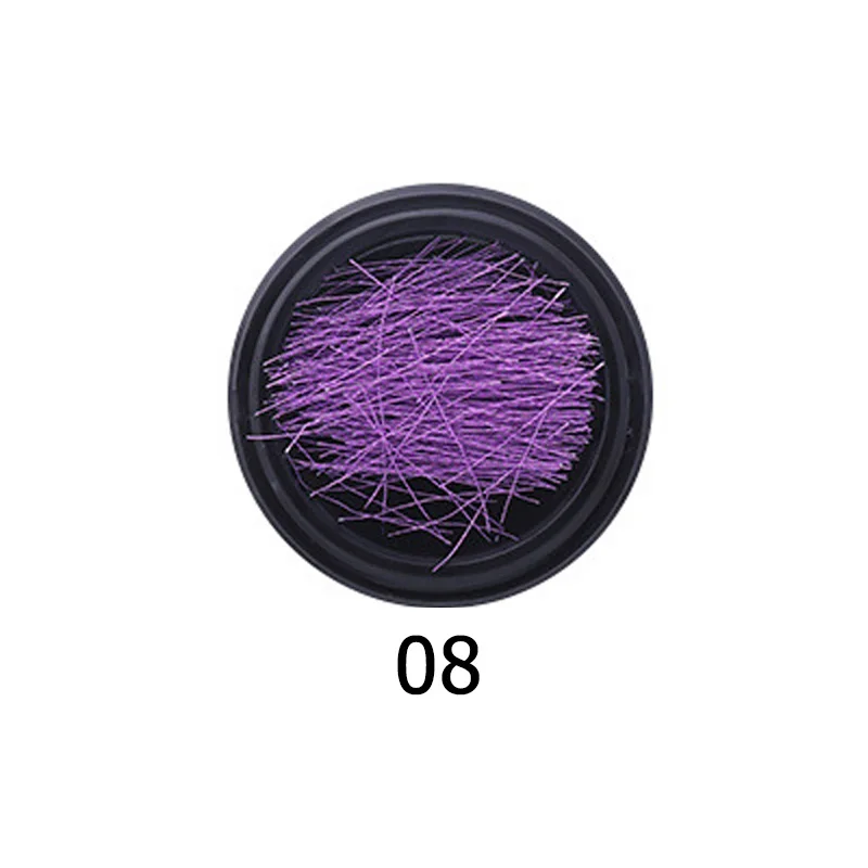 1Box Manicure Mermaid Silk Thread DIY Nail Art Decoration Metal Line High Quality Accessories Tools For Nails Design - Цвет: 08