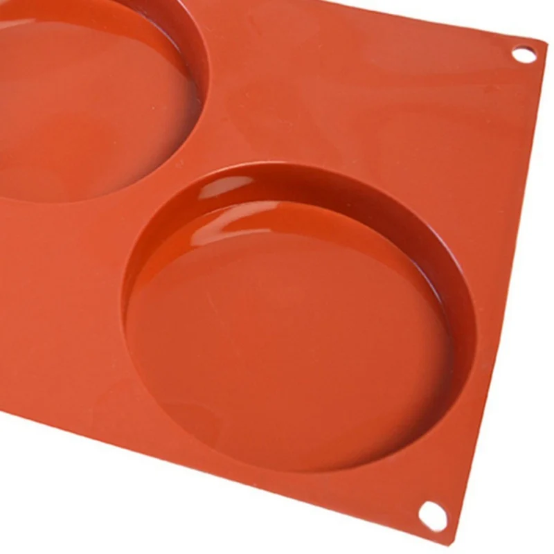 6 Cavity Large Round Disc Silicone Mold Resin Coaster Mould Non