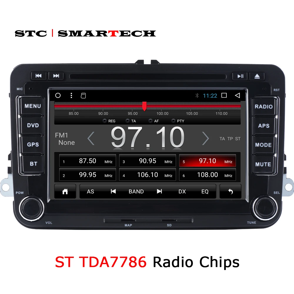SMARTECH 2din 2G ram Android автомобильный мультимедийный плеер Автомобильная стерео радио система для VW/Volkswagen/Passat/POLO/GOLF/Jetta с CAN-BUS