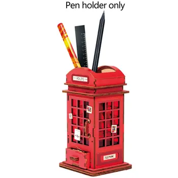 

DIY 3D Wooden Hand-Assembled Creative Pen Holder Desktop Storage Ornaments Student Birthday Exquisite Gift