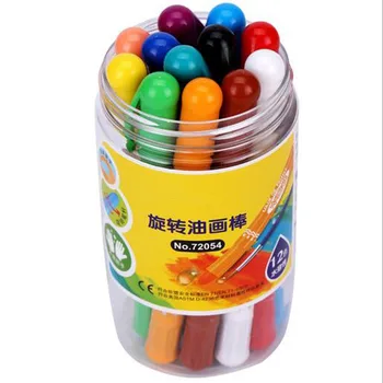 

Washable Soluble Oil Painting Stick 12 Color Painting Stick Colorful Pen Crayon Non-Toxic Kids Student Pastel Pencils