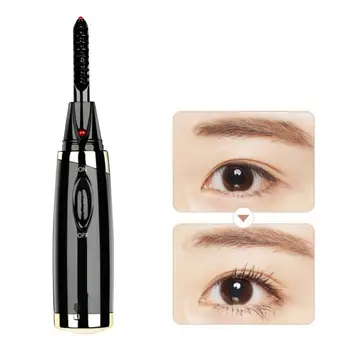 

New Mini Electric Heated Eyelash Long-Lasting Electric Ironing Eyelash Curler Device For Beauty Cosmetics Gift For Women