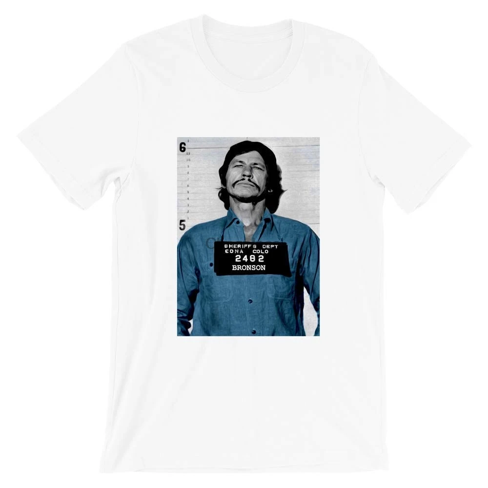 Футболка Bronson Mug Shot Art футболка с рисунком Чарльза мстителя пожеланий смерти