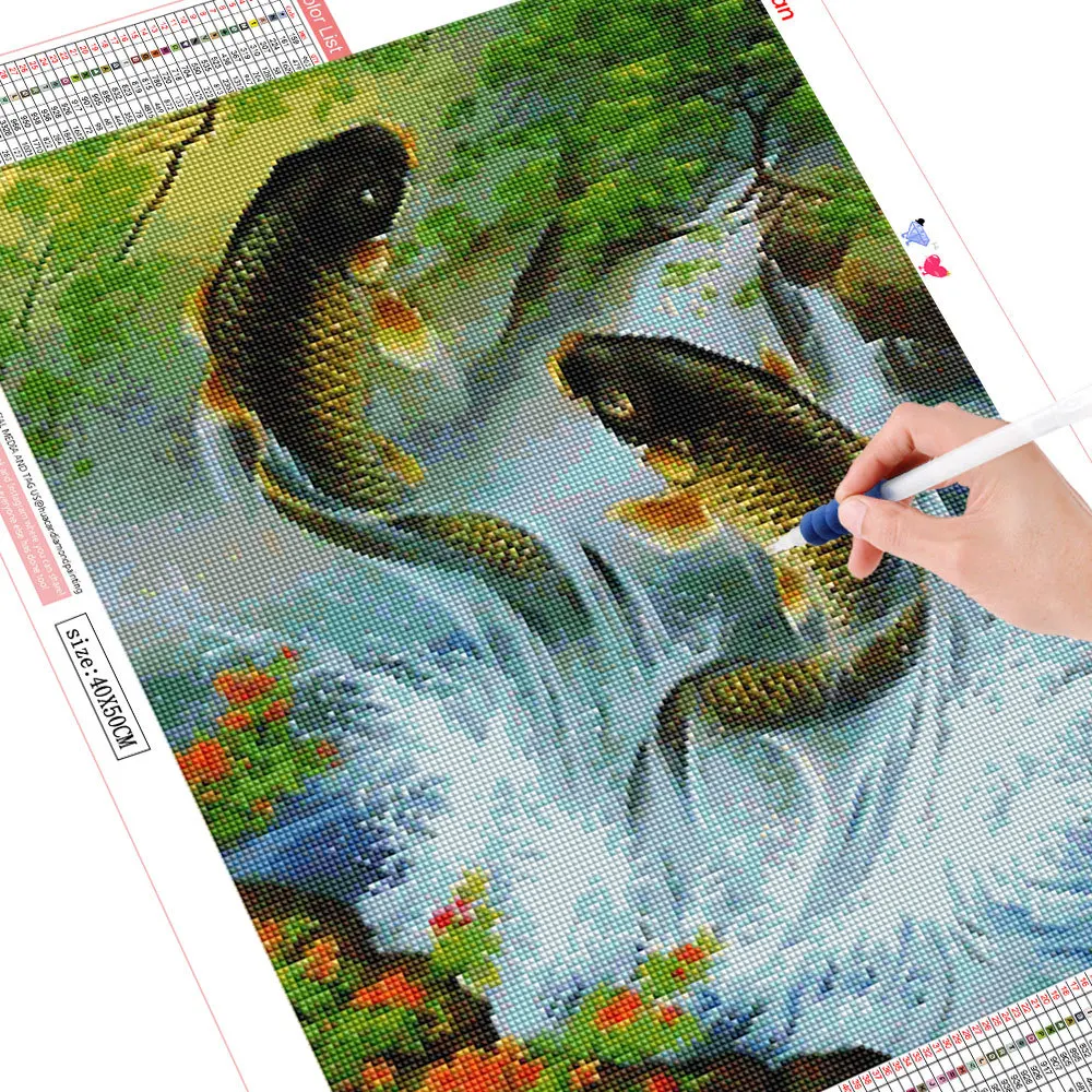Animal Fish Fluorescent 5D DIY Diamond Painting — Chinese Hand Crafts