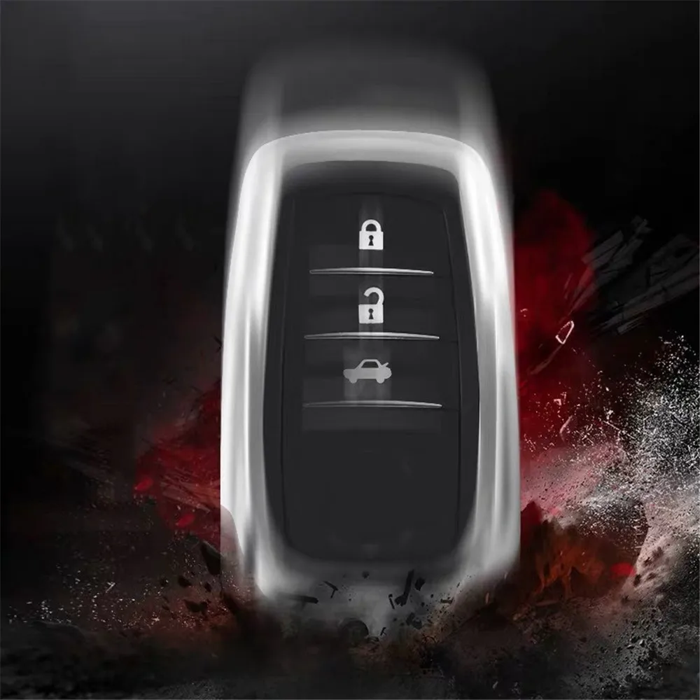 Чехол для ключей Fob чехол протектор оцинкованный сплав для Toyota Crown Camry COROLLA аксессуары для стайлинга автомобилей