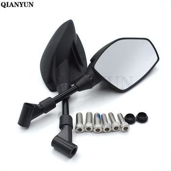 

Universal motorcycle black 8mm 10mm motorcycle rear view mirror for Kawasaki ZX-6 ZZR600 ZXR400 Z750S ER-5 ZR750 ER6N ER6F