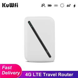 KuWFi – routeur Wifi 4G sans fil cat4 LTE, 150Mbps, point d'accès Internet de poche pour les voyages, haute vitesse 