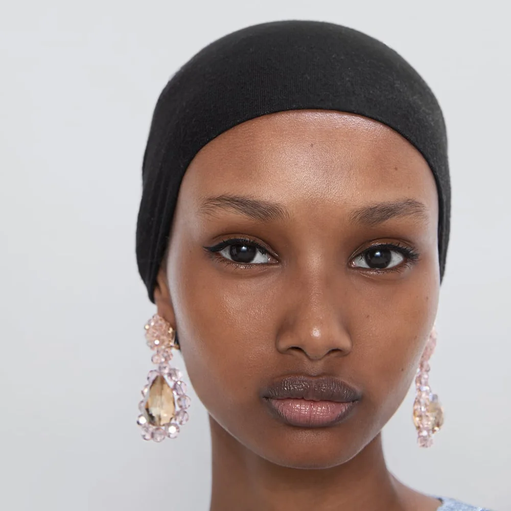Boho Statement ZA серьги ювелирные изделия женские ручной работы пластиковые хрустальные бисерные DIY серьги женские большие длинные висячие серьги