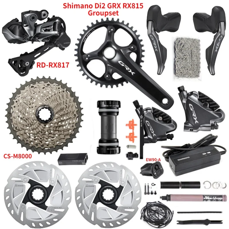 Набор велосипедов shimano Di2 GRX RX815 11 скоростей RX817 170/172 5/175 мм 40/42 т