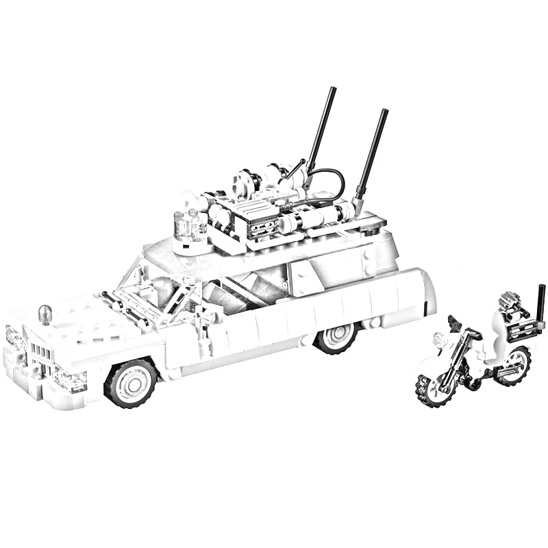 

Genuine Movie Series The Ghostbustersed Ectoed-1&2 Set Children Educational Building Blocks Bricks Toys