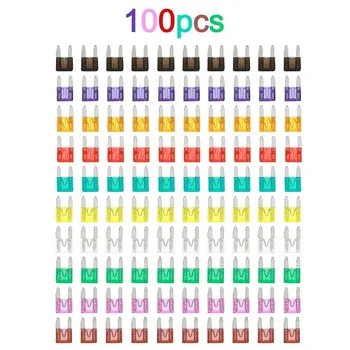 

100pcs Mini Blade Fuses Auto Car Truck Assortment Fuse Kit 2A 3A 5A 7.5A 10A 15A 20A 25A 30A 35A