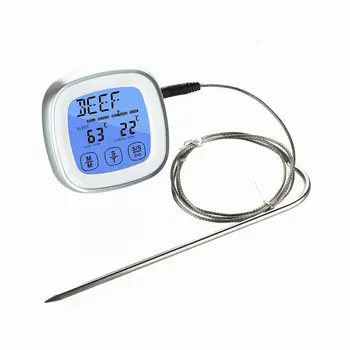 

Digital Oven Thermometer Kitchen Food Cooking Meat BBQ Probe Thermometer With Timer Water Milk Temperature Cooking Tools