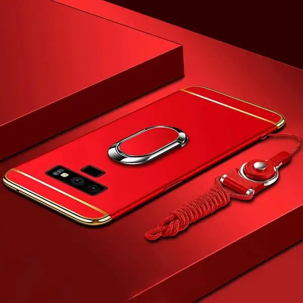 NOTE8 NOTE9 Жесткий ПК 3 в 1 ультратонкий покрытый магнитным кольцом кронштейн