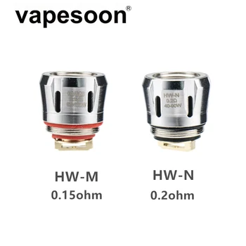 

5pcs HW-M 0.15ohm HW-N 0.2ohm Coil Head Replacement Core for Ello Duro Vate Mini T TS Tank Atomizer IJust 3 Pico S Kit