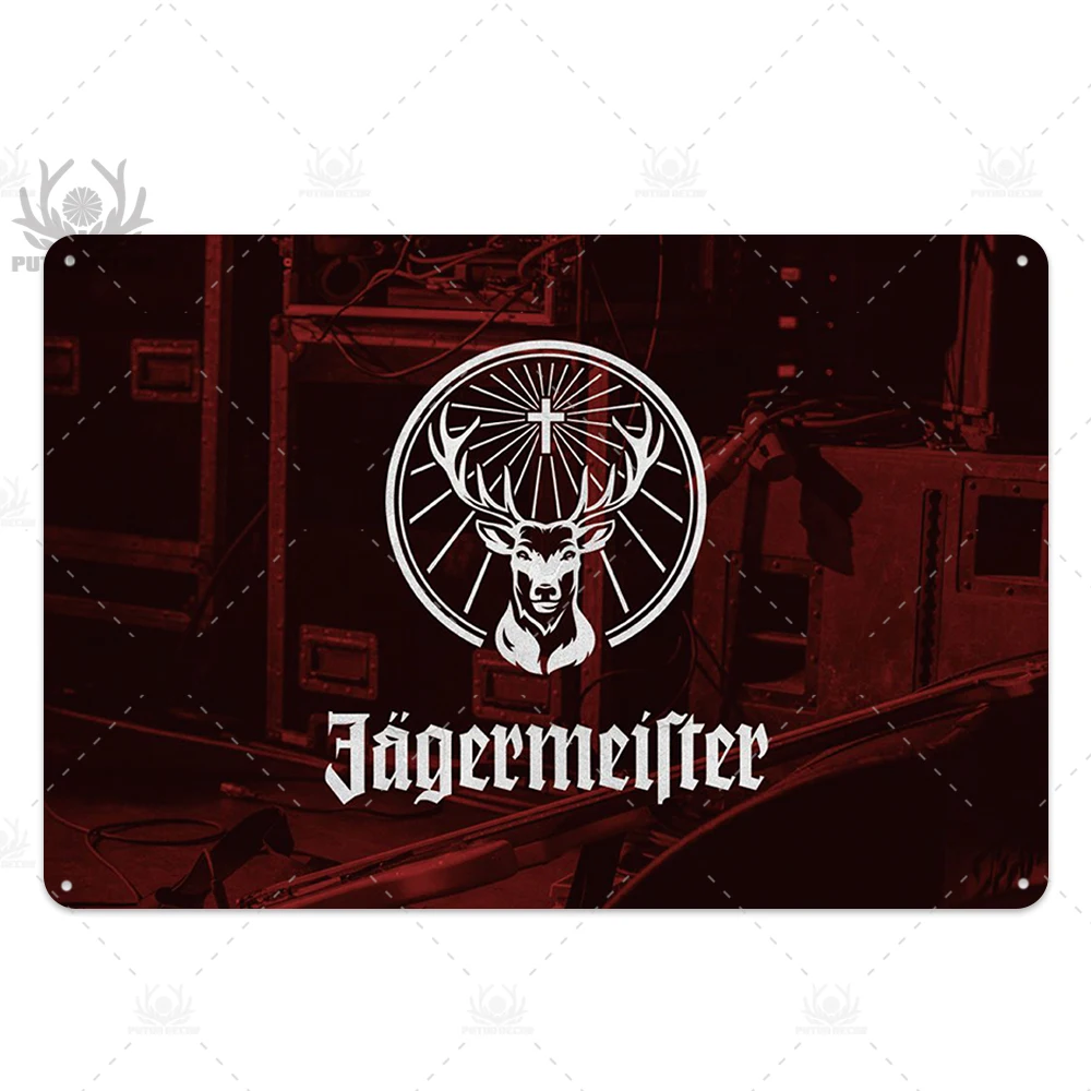 TH5456 Jagermeister металлический знак жестяные знаки металлическая пластина табличка Металл Винтаж Паб Бар человек пещера Настенный декор - Цвет: TH5456