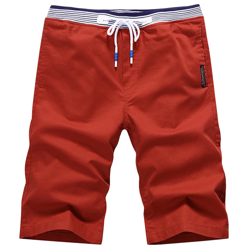 Хлопковые короткие мужские однотонные дышащие повседневные шорты летние мужские короткие модные военные армейские брюки до колен для фитнеса 4XL