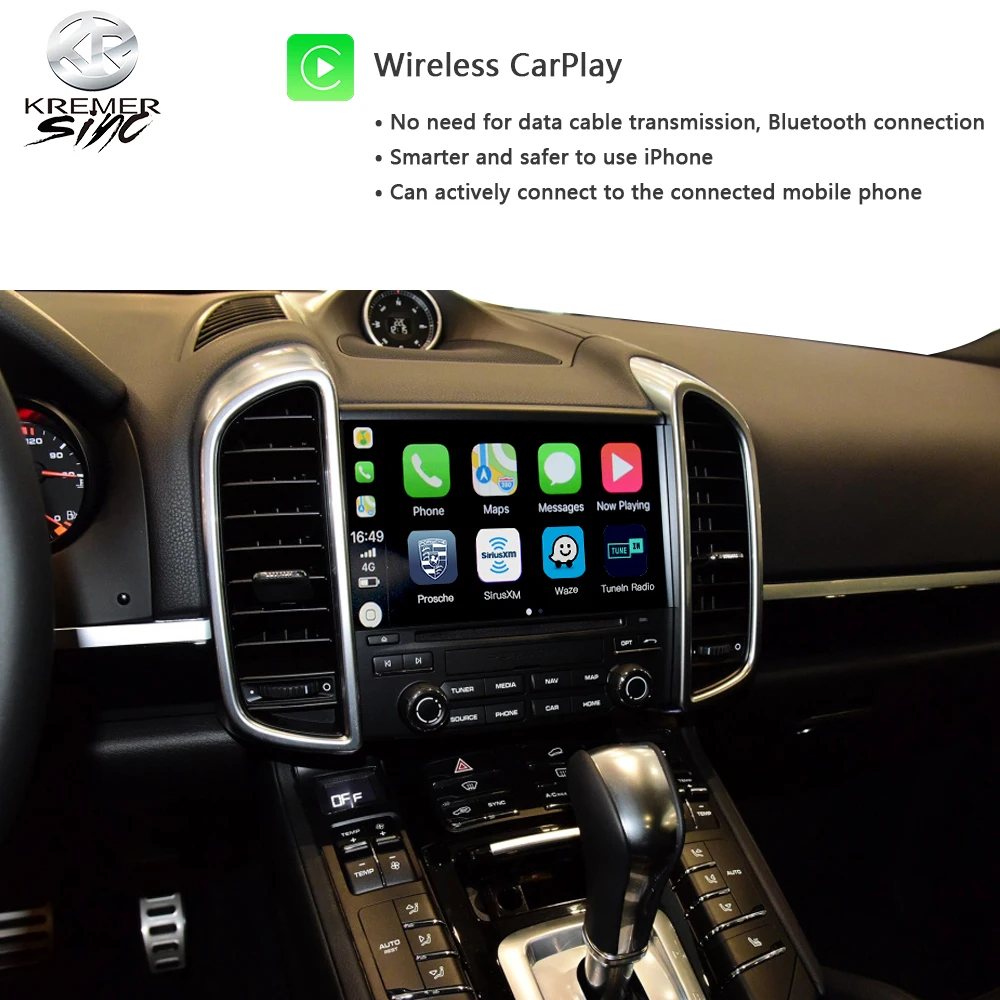 Зеркальный беспроводной Apple CarPlay Android Авто модернизация для Porsche iSmart Коробка Cayman