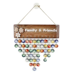 2024 New DIY Wooden Family Friends Date Mark Sign Sublimation Blanks Calendar Board Decor