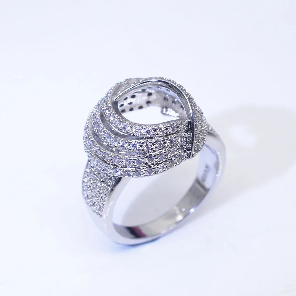 Mini New Zircon Female Ring Fashion Creative Closed Metal Colorful Decoration Set Party Wedding Glamour Ladies Gift | Украшения и
