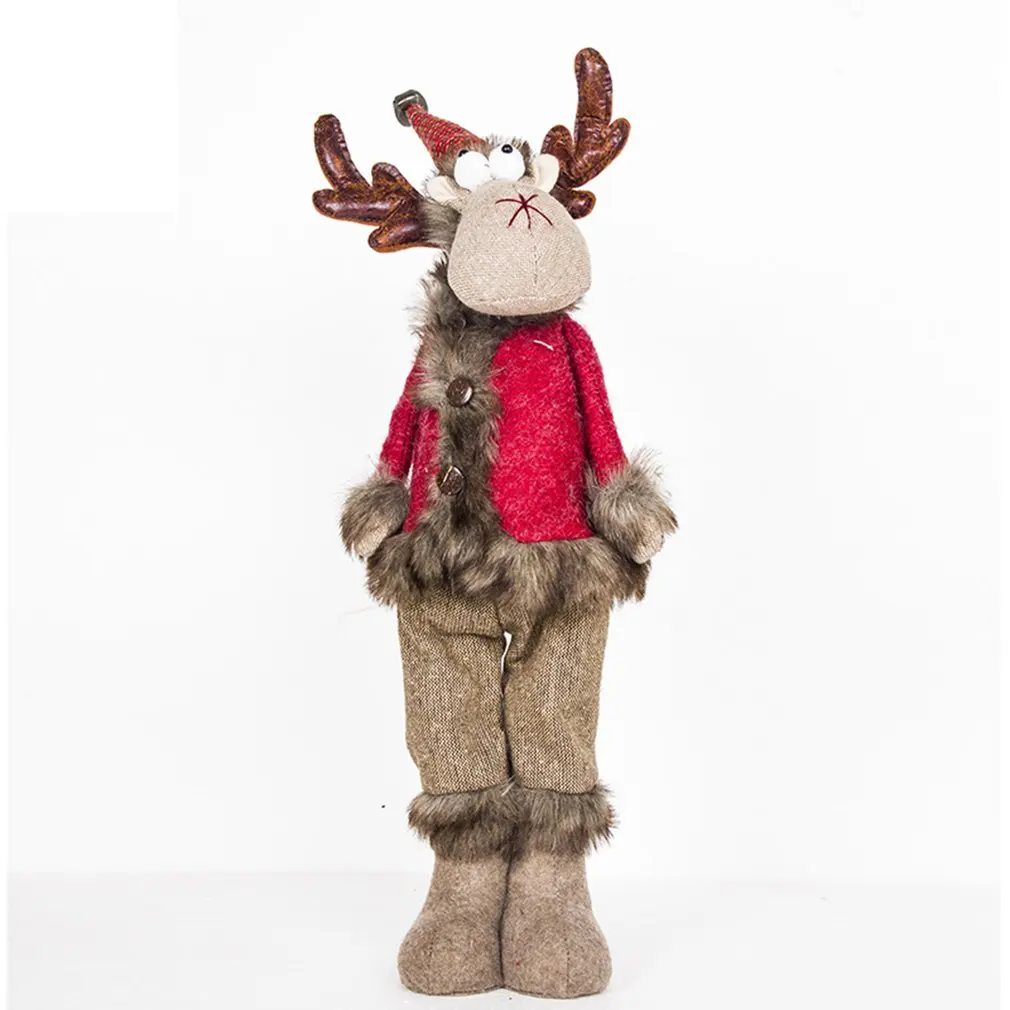 

Creative New Christmas Elk Doll Gift Bag Christmas Eve Peaceful Apple Fruit Bags Hanging Home Decor for New Year