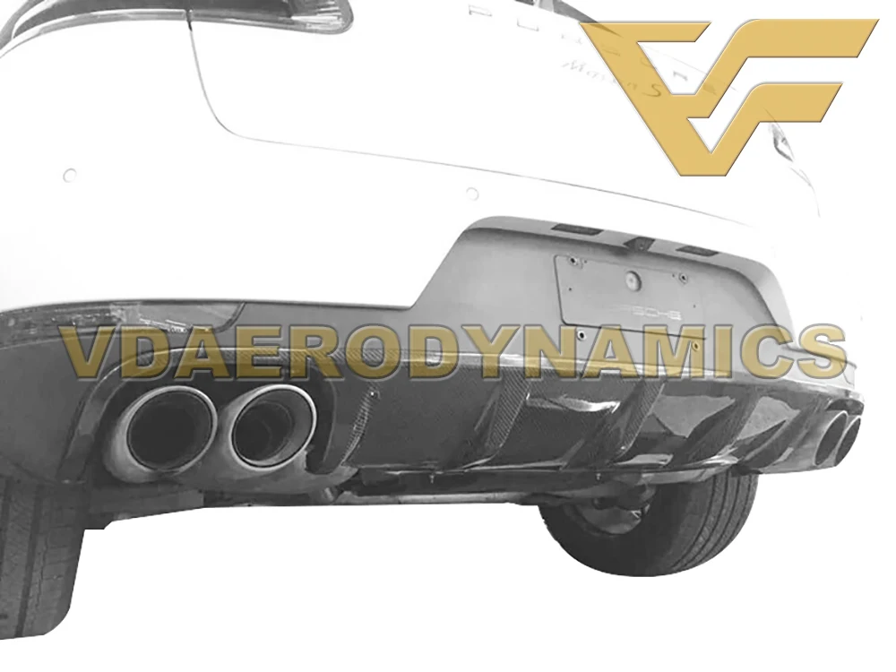 Подходит для 14-18 Porsche Macan VAD-OEM из углеродного волокна для губ задний диффузор для губ Бампер Комплект для тела