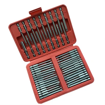 

Driver Bits 1/4in hex shanks Repair 50pcs Screwdriver Tools Extra Long Red