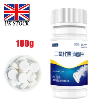 

Chlorine Dioxide Non-Toxic And Harmless 84 Instant Disinfection Tablets / Effervescent Tablets (100g / Bottle)