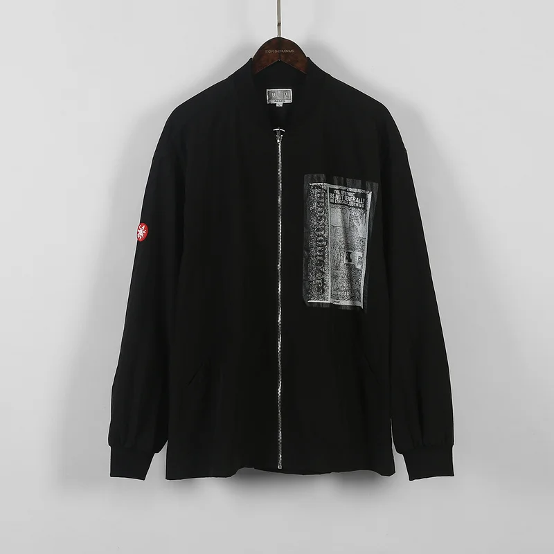 

Cav Empt 2020ss Unavoidable Patched Bomber Zip Jacket Men Women Thin Jackets Cavempt Oversized C.E Windproof Jacket Coats Men