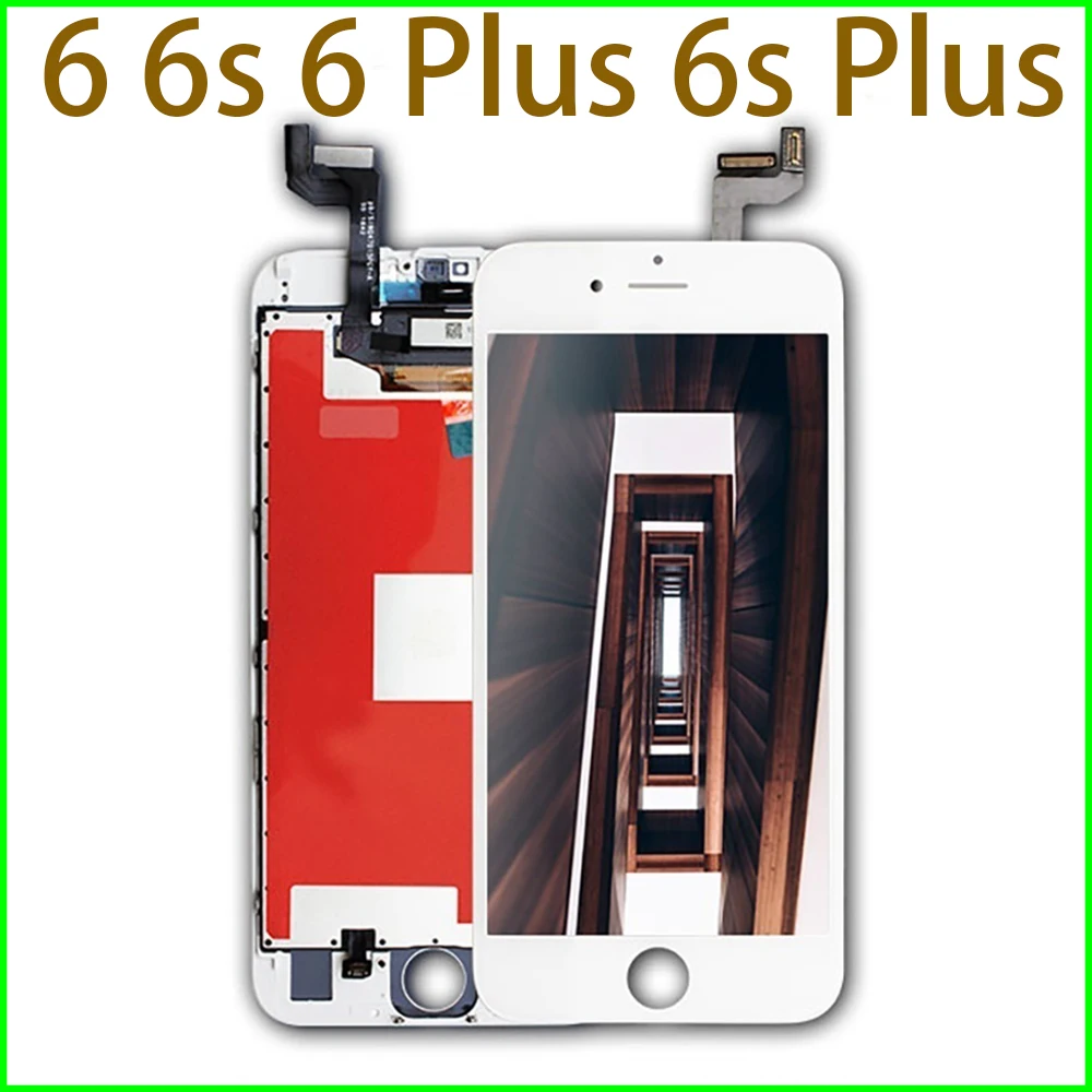 

Black/White LCD Replacement for iPhone 6 6s 6 Plus 6s Plus Display Digitizer Touch Screen For iPhone 7 LCD with Repair Tools+Gif