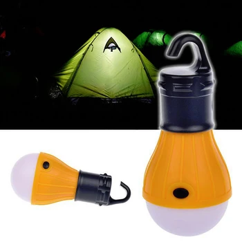 

Mini portable lantern 4 colors tent lighting LED bulb emergency lamp waterproof hanging hook flashlight outdoor camping