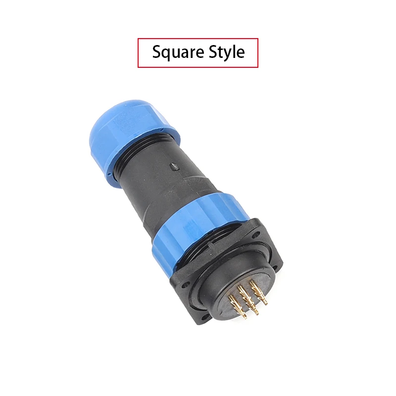 

SP28 Square Type Aviation Plug Straight Waterproof Connector IP68 Socket 2/3/4/5/6/7/9/10/12/14/16/19/22/24/26Pin DIY YOU