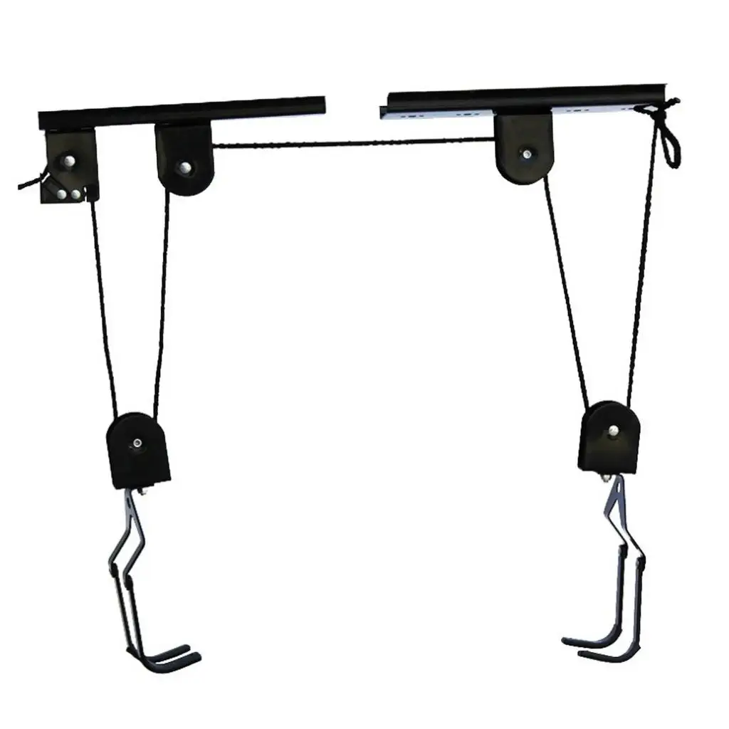 40KG Ceiling Mounted Cycle Bike Bicycle Lift Holder Garage Shed Hook, Rubber Coated Hooks 40KG Ceiling Mounted Cycle Bike Bicycle Lift Holder Garage Shed Hook, Rubber Coated Hooks