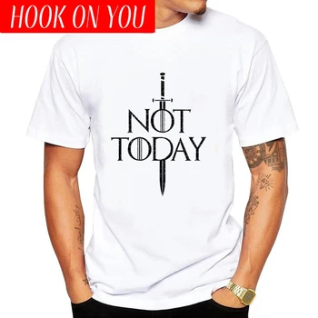 

Dracarys Arya Stark Shirt Game of Thrones Not Today Tshirt Top Tees Men T Shirt Summer White Tee Streetwear Mother of Dragons