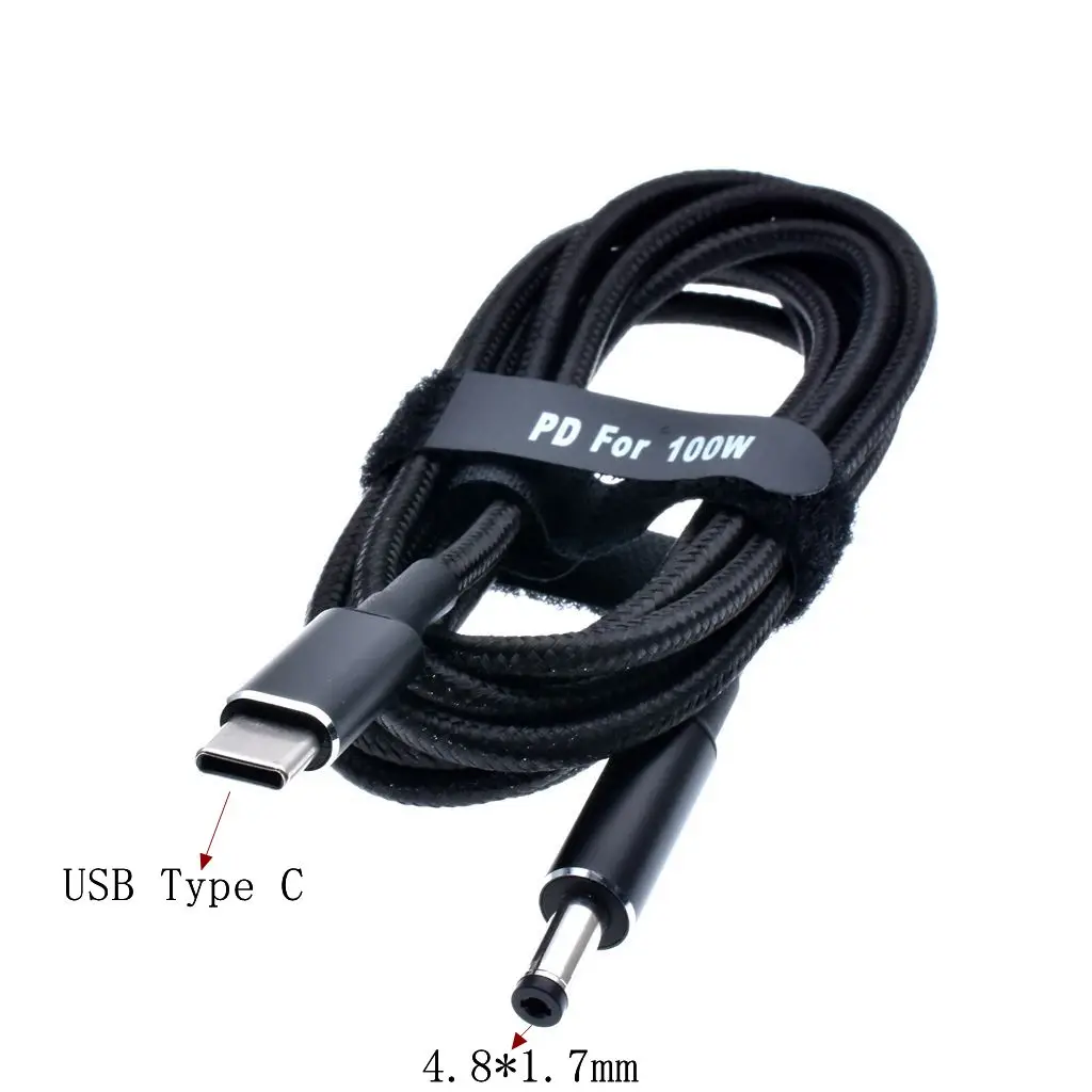 Carregador de Notebook 100w 5a pd para dc 5.5*2.1 5.5*2.5 7.4 5.0*4.5 Adaptador de Gatilho de Decoração Cabo Carregador de Caderno - Imagem 3