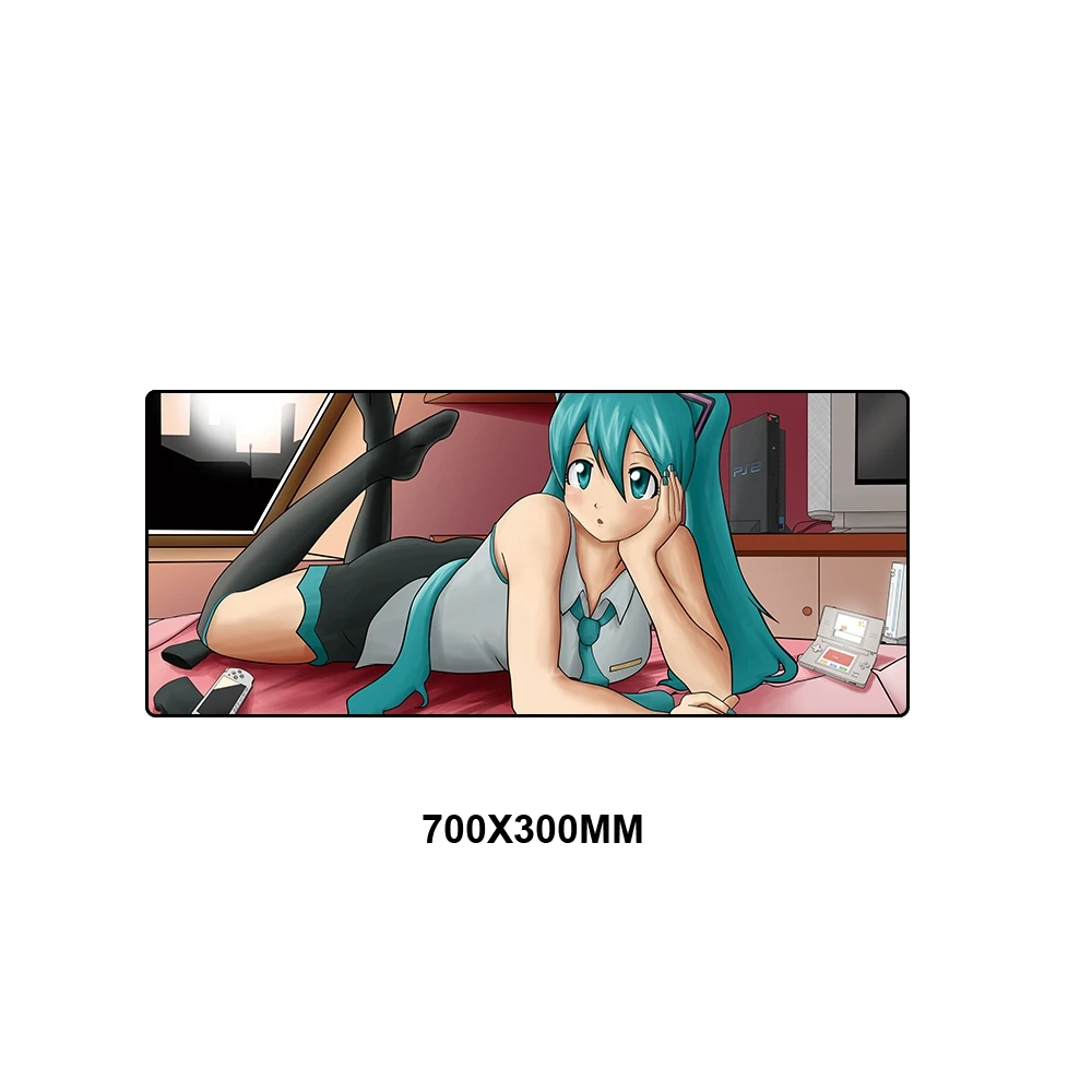 XGDM-004 Большой сексуальный коврик для мыши с девушкой мыши геймер клавиатура коврик стол протектор игровой коврик для мыши для ПК ноутбук Аниме Хацунэ Мику коврик для мыши - Цвет: XGDM-004