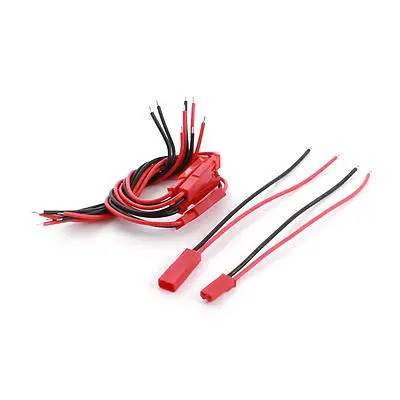 

5 Pairs 2Pin Male to Female RC Li-po Battery JST BEC Plug Extension Lead 8.5
