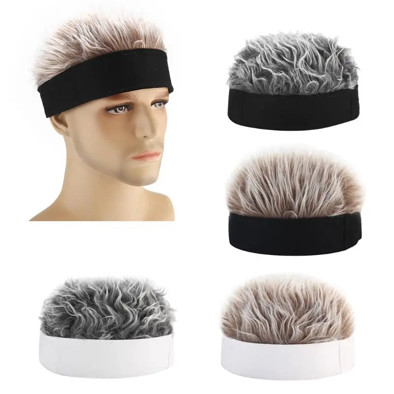 Unisex Short Wig Landlord Hat Retro Street Funny Sailor Hooligan Cap Women Men Cosplay Props