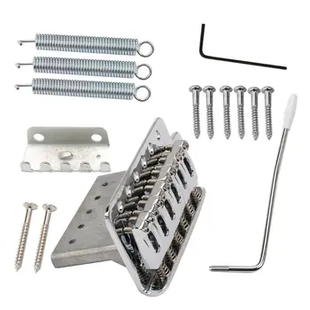 

1 Set 6String Flat Saddle Single Tremolo Bridge System for Electric Guitar