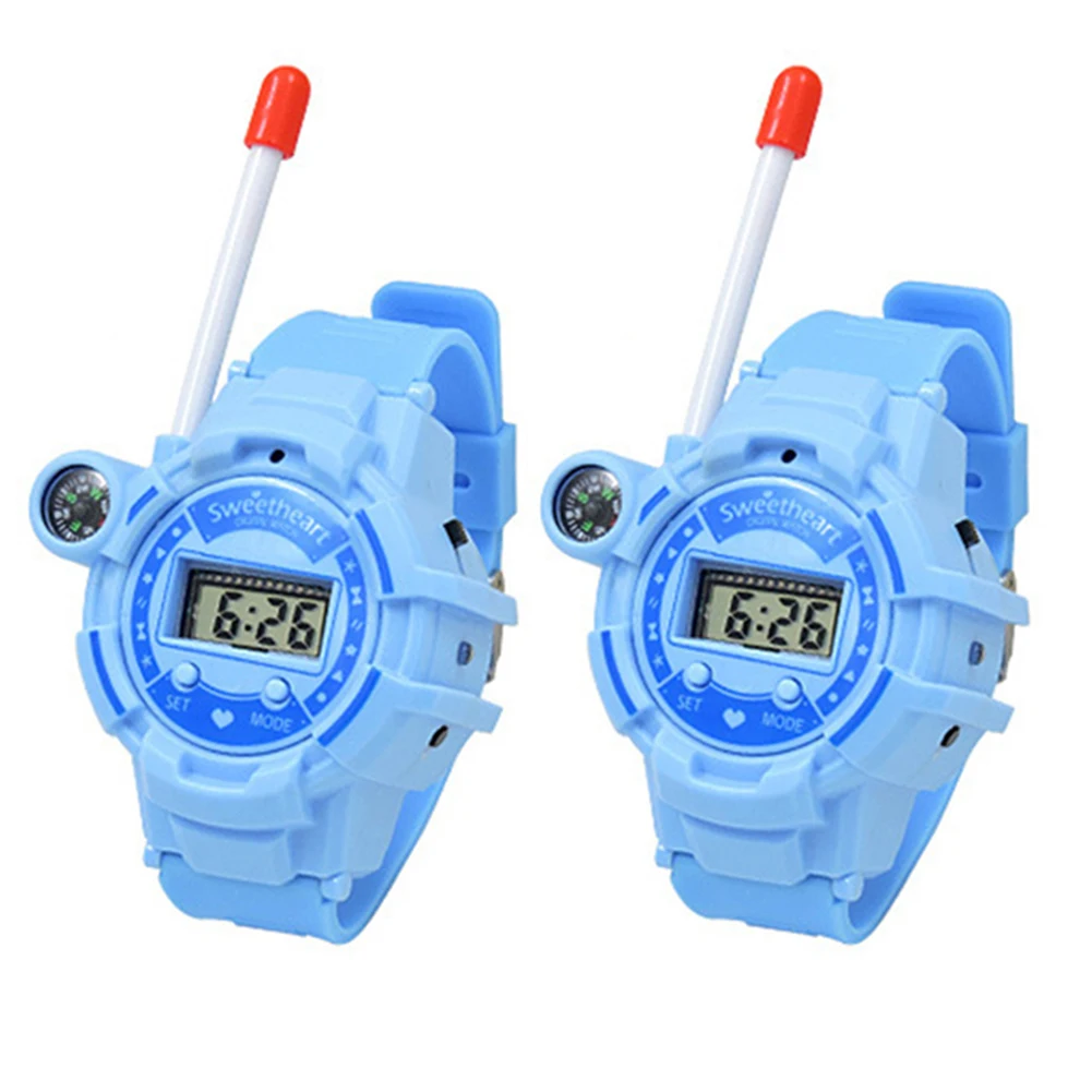2pcs Watch Wireless Walkie Talkie Long Distance Call with USB Cable Long Distance Call Interactive Kids Toys 7