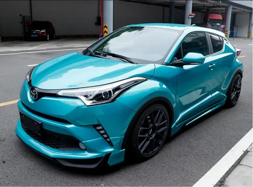 

PP For Car Front Rear Bumper Lip Diffuser Side Skirt Spoiler With Fender Wheel Wide Body For Toyota CHR 2017 2018 2019 2020