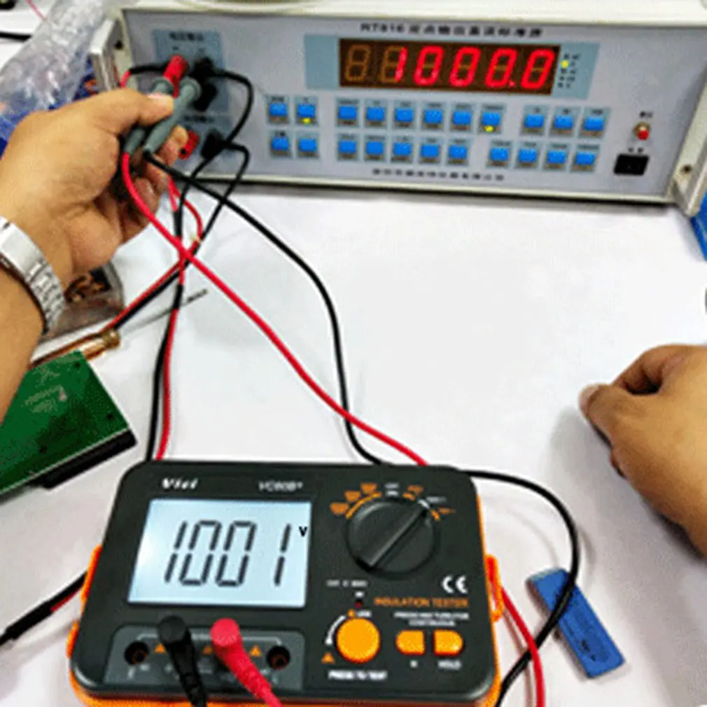 VC60B + тестер сопротивления изоляции 250 в 500 1000 цифровой Мегаомметр