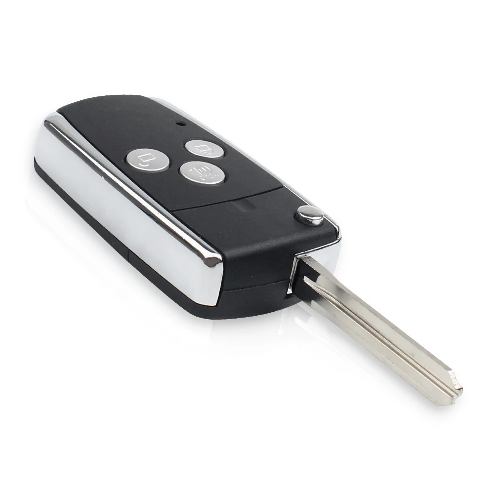 KEYYOU 3 кнопки модифицированный откидной Складной автомобильный ключ оболочки для Toyota Hilux 2005 2006 2007 2008 дистанционный ключ-брелок от машины чехол
