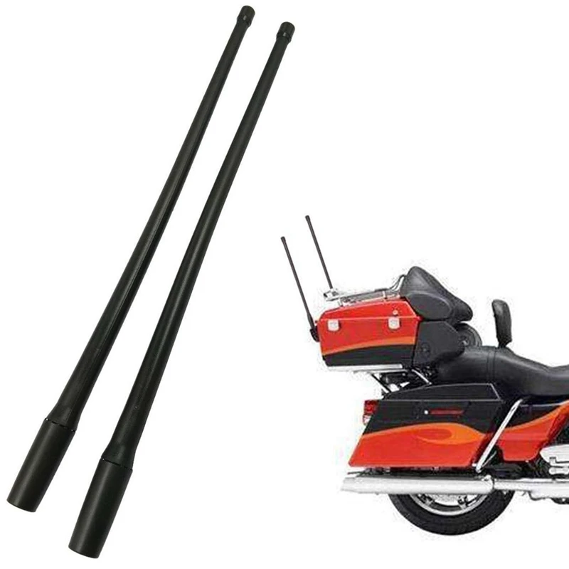 13-дюймовый короткие пользовательские Davidson мотоцикл антенна AM/FM для 1989- Touring Electra Road Glide Ультра классический 2 штуки в упаковке