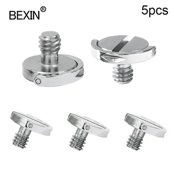 

BEXIN 1/4 Inch folding D-ring Camera Screw Adapter mount screw for Tripod Ball Head Quick Release Plate tripod Accessories