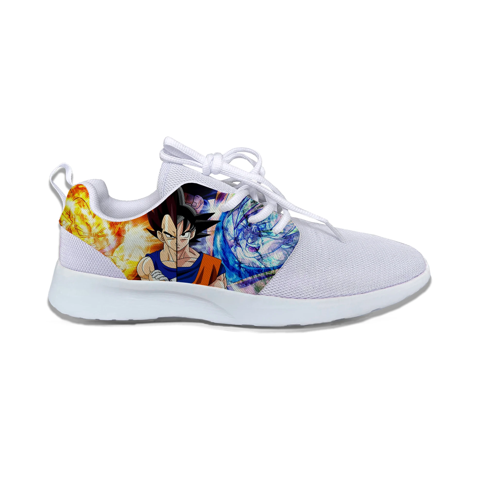 Аниме Dragon Ball Z Super Saiyan Vegeta Goku; популярные крутые спортивные кроссовки; повседневные дышащие кроссовки с 3D принтом для мальчиков и девочек - Цвет: Dragon Ball2