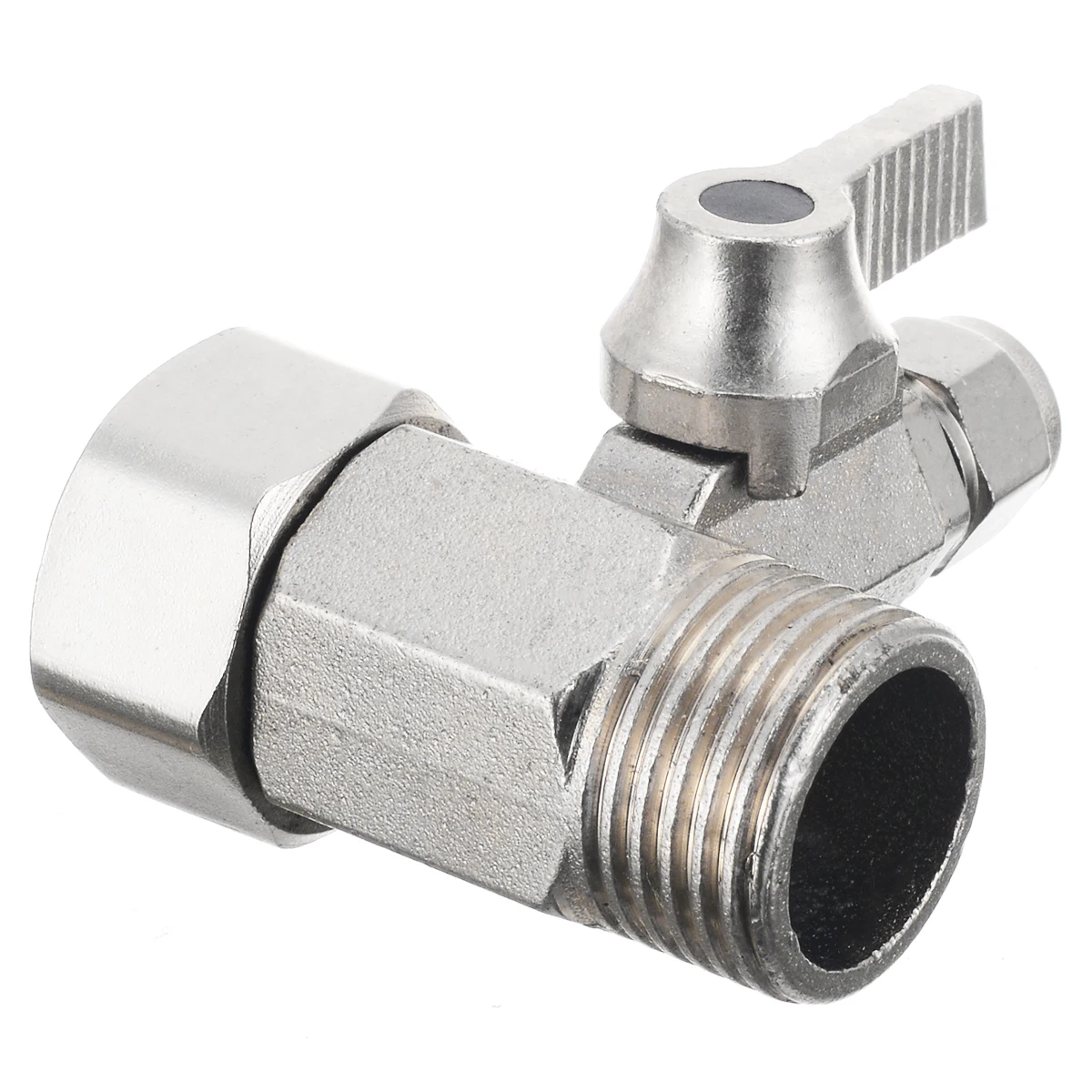 RO Feed Water Adapter 1/2'' to 1/4'' with Shut-off Ball Valve Tap Tee Connector Faucet Tap Plumbing Tool