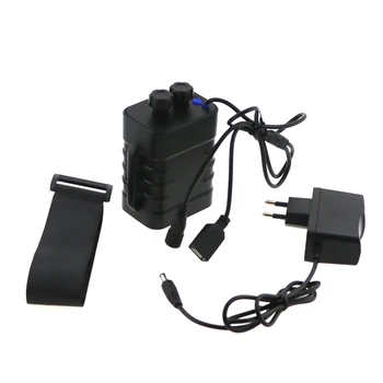 

Detachable Rechargeable 18650 Battery Pack Case USB Output 5V For Mobile Phone & DC Output 8.4V For Bike Lights + 8.4V Charger