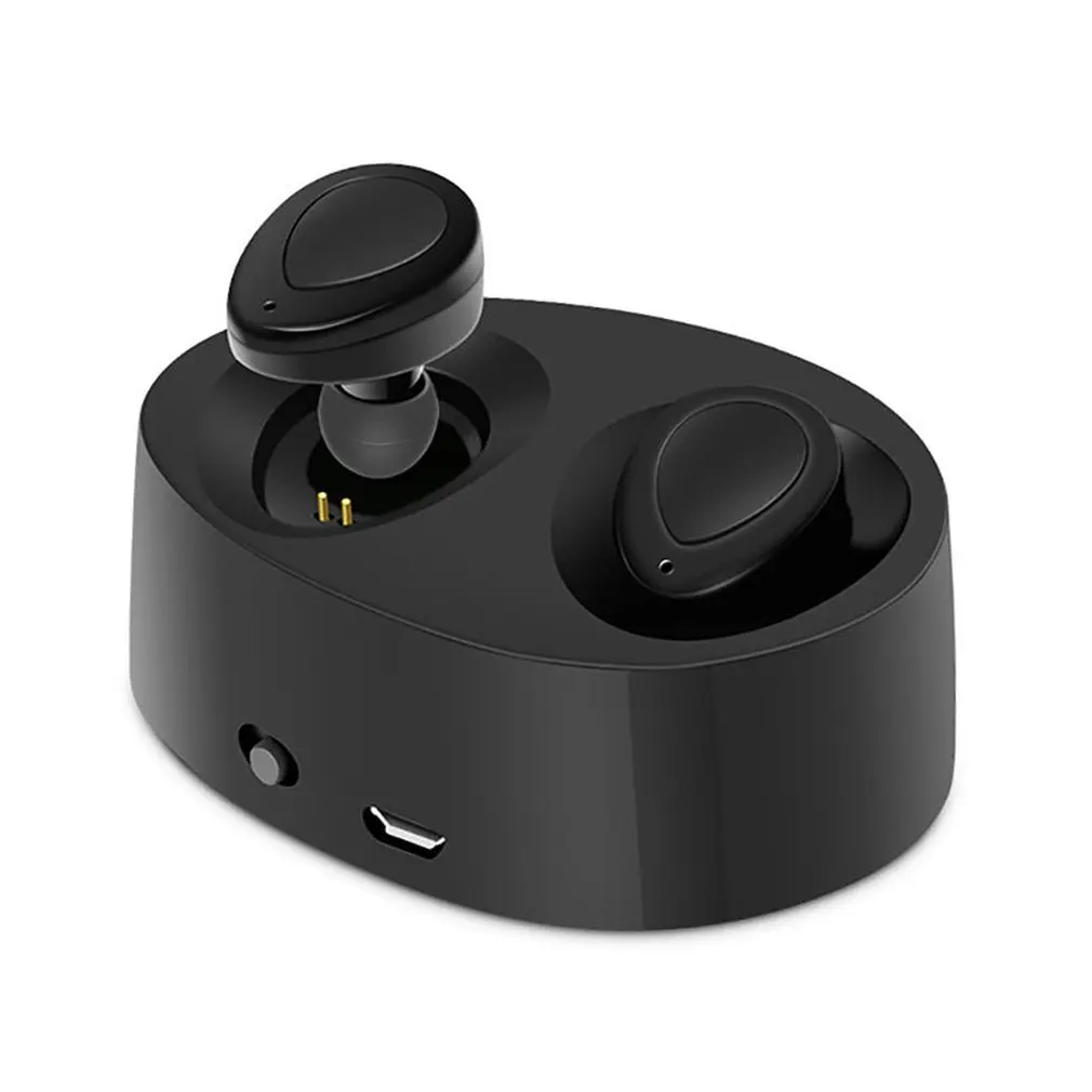 

1Pair Bluetooth 4.1 Wireless Earphones True Wireless Stereo Earbuds In-Ear TWS Bluetooth Headset With Charging Box